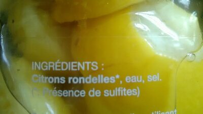 Rondelles de citrons confits au sel - Ingredients - fr