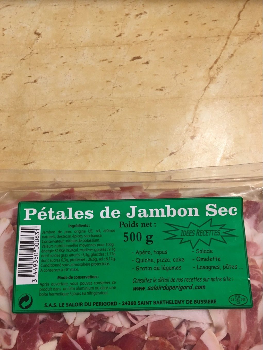 Pétales De Jambon Sec - Product - fr