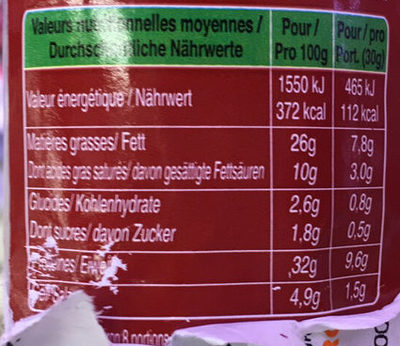Le Bâton de Berger Brut Ferme & Corsé - Nutrition facts - fr