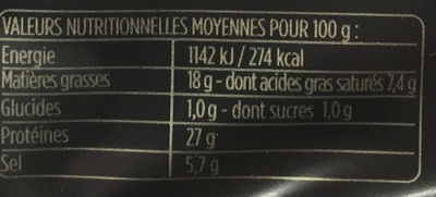 Les Fines et Fondantes (2 barquettes + 1 gratuite) - Nutrition facts - fr