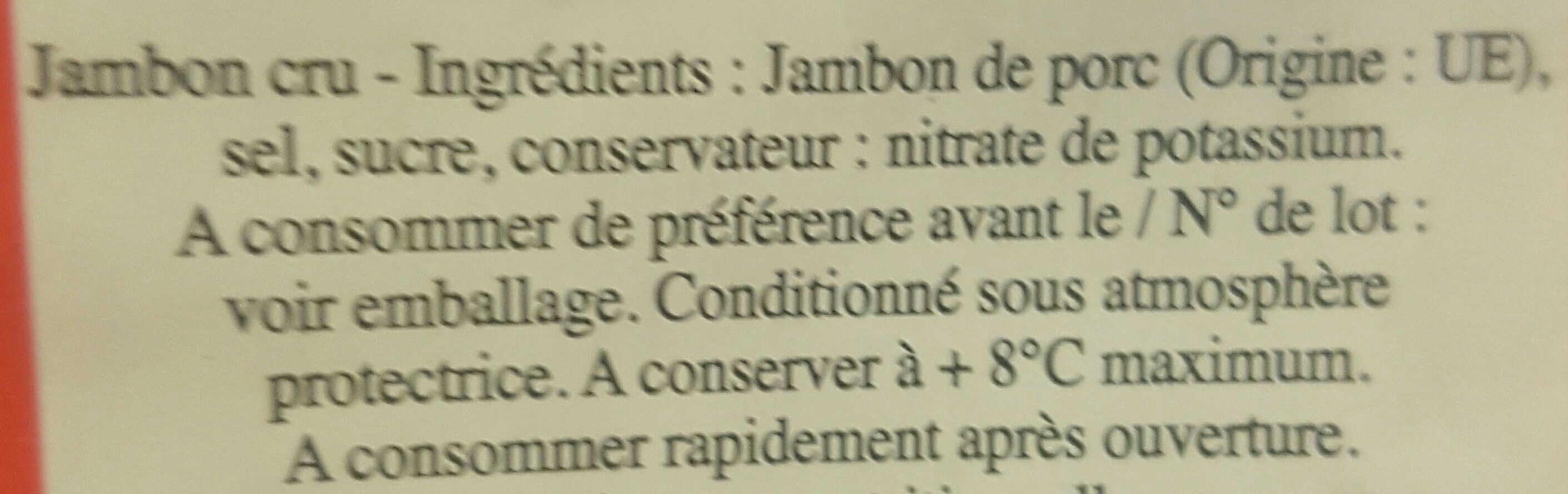 Jambon cru - Ingredients - fr