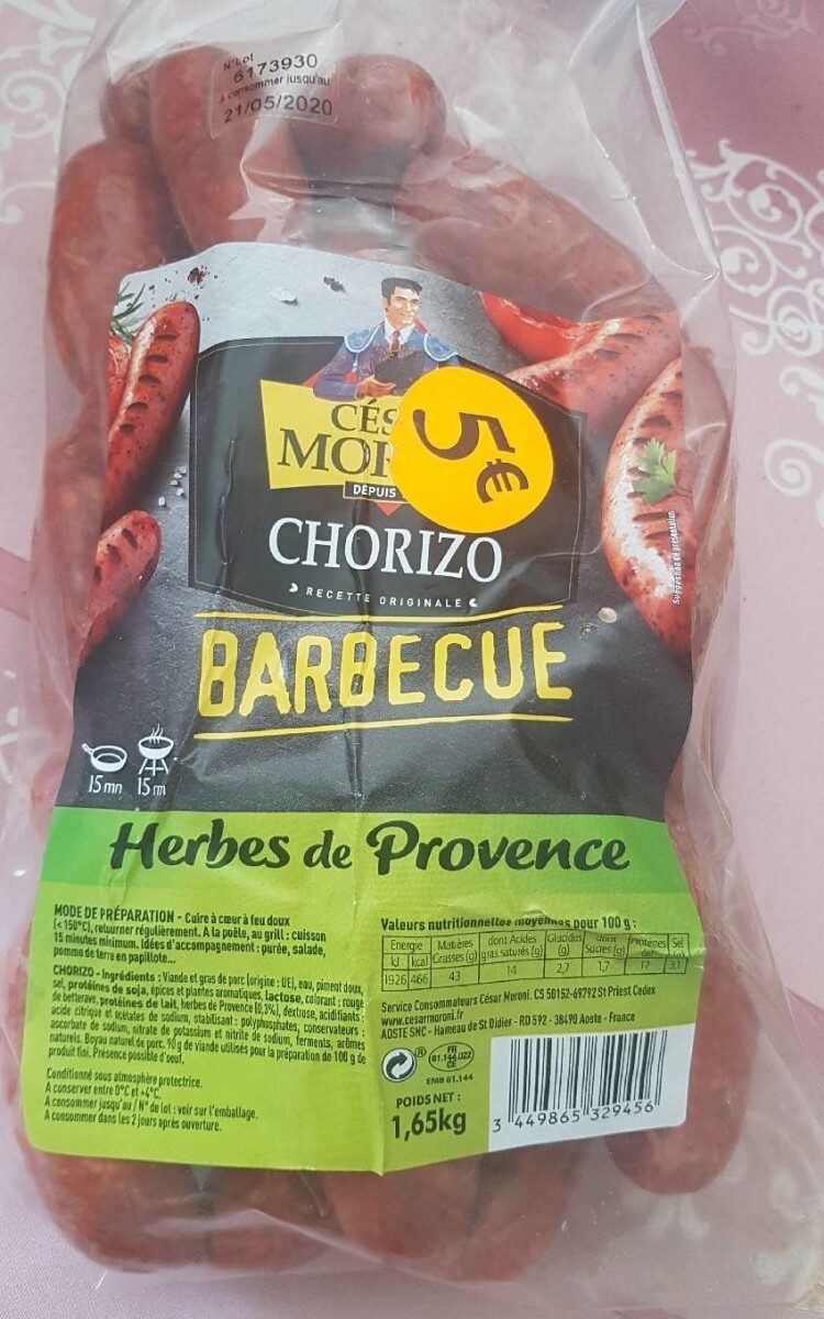 Chorizo barbecue - Product - fr