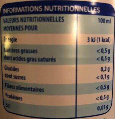 Limonade - Nutrition facts - fr