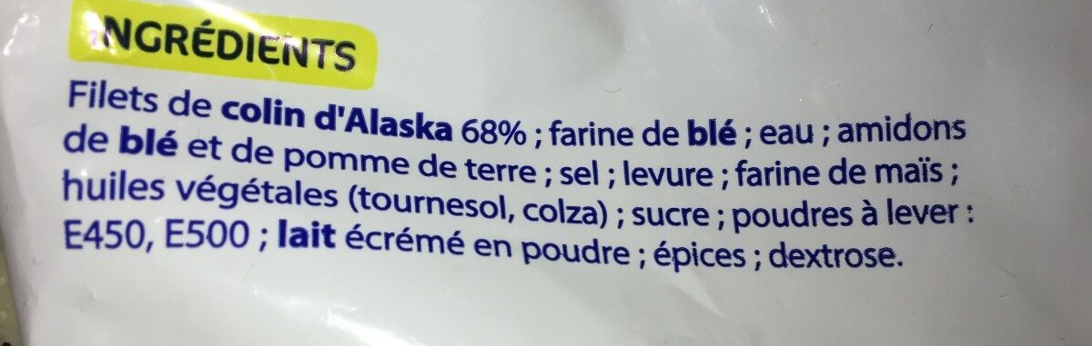 Colin d'alaska Panées - Ingredients - fr