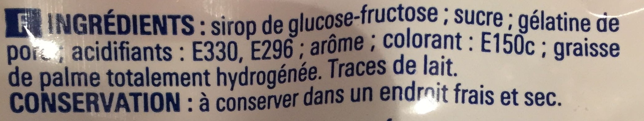 Gélifiés Cola - Ingredients - fr