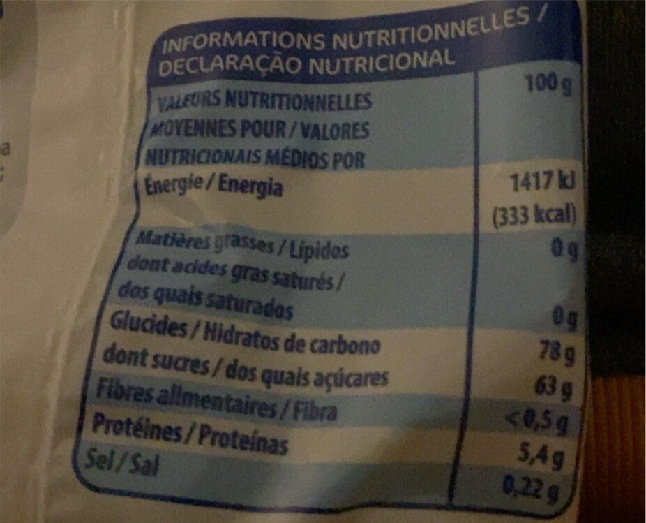 Gélifiés Cola - Nutrition facts - fr