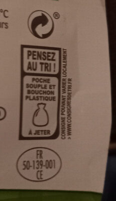 La Crème Légère Epaisse Bio 12%MG - Instruction de recyclage et/ou informations d'emballage
