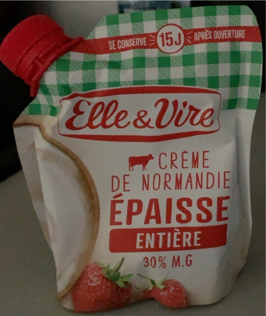 La Crème entière épaisse en poche de Normandie - Product