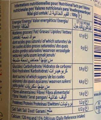 Dessert lacté aux fruits 0,1% stérilisé UHT - Fraise - حقائق غذائية - fr