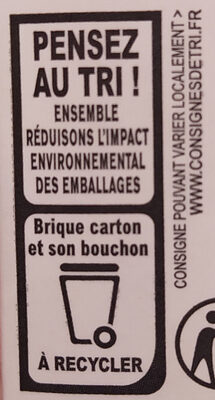 La Crème Entière De Normandie 30%MG - Instruction de recyclage et/ou informations d'emballage