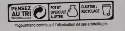 Yaourt chèvre vanille - Recyclinginstructies en / of verpakkingsinformatie - fr