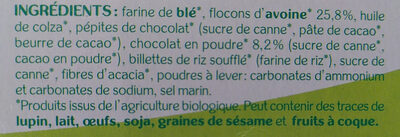 avoine chocolat - Ingrédients