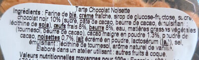 Tarte chococolat noisette - Ingredients - fr