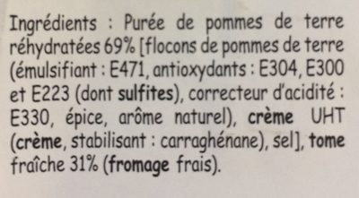 Aligot - Ingredients - fr