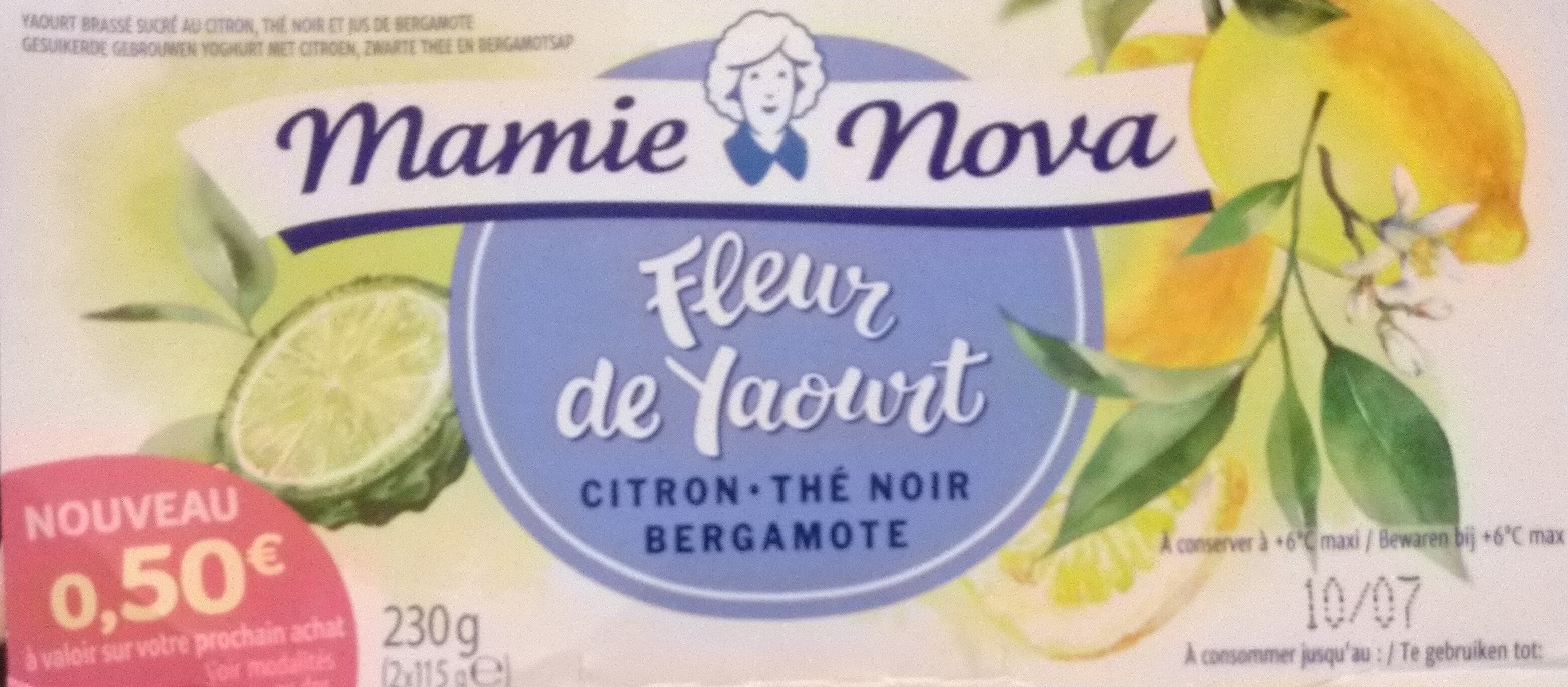 Fleur de yaourt citron, thé noir, bergamote - Product - fr