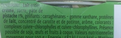 Fondant saveur pistache - Sastojci - fr