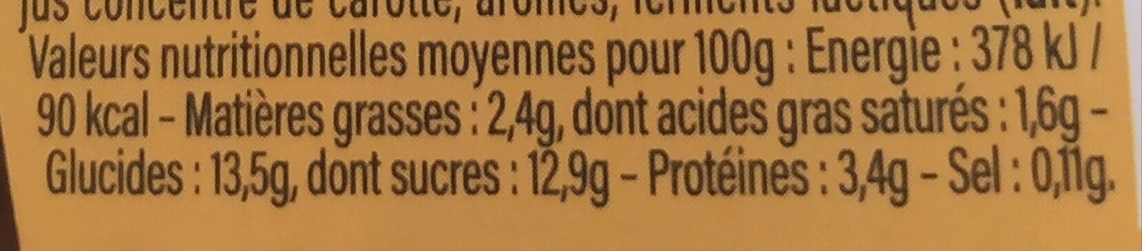 Yaourt le Gourmand Ananas Passion 2 x 150 g - Nutrition facts - fr