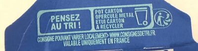 Yaourt noix de coco - Instruction de recyclage et/ou informations d'emballage