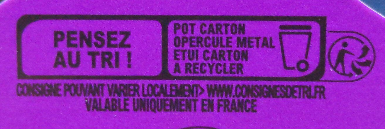 Fondant chocolat - Recycling instructions and/or packaging information - fr