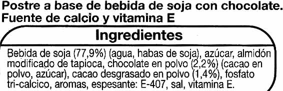 Yogurt de soja - Ingrediënten - es