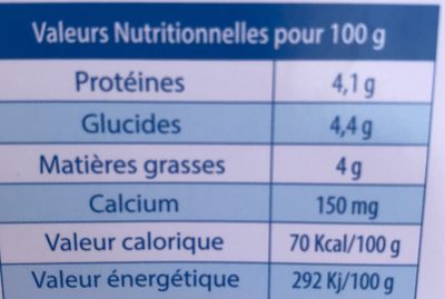 Yaourt nature bio au lait entier FERME DURR - Nutrition facts - fr