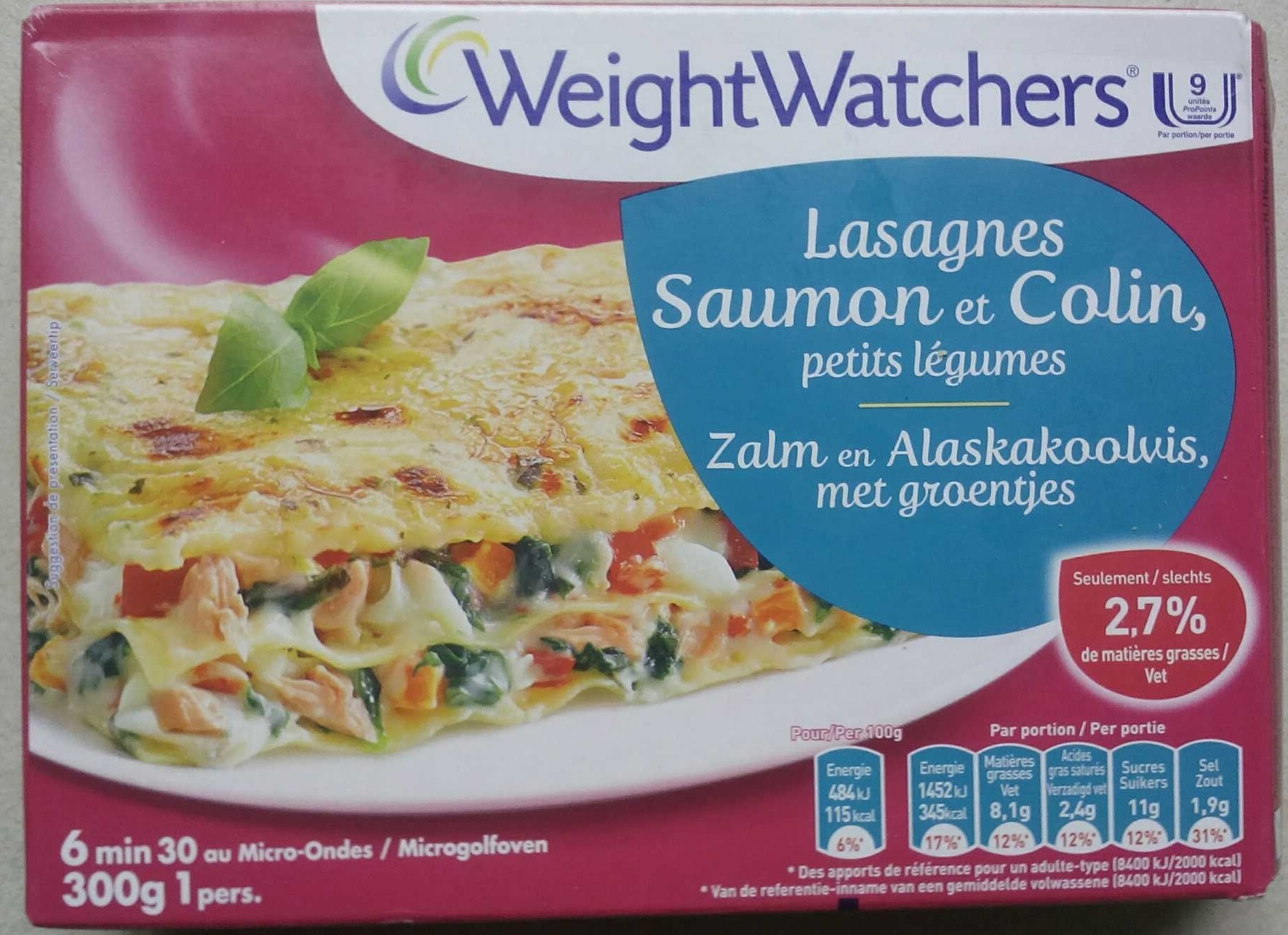 Lasagnes Saumon et Colin petits légumes - Produit