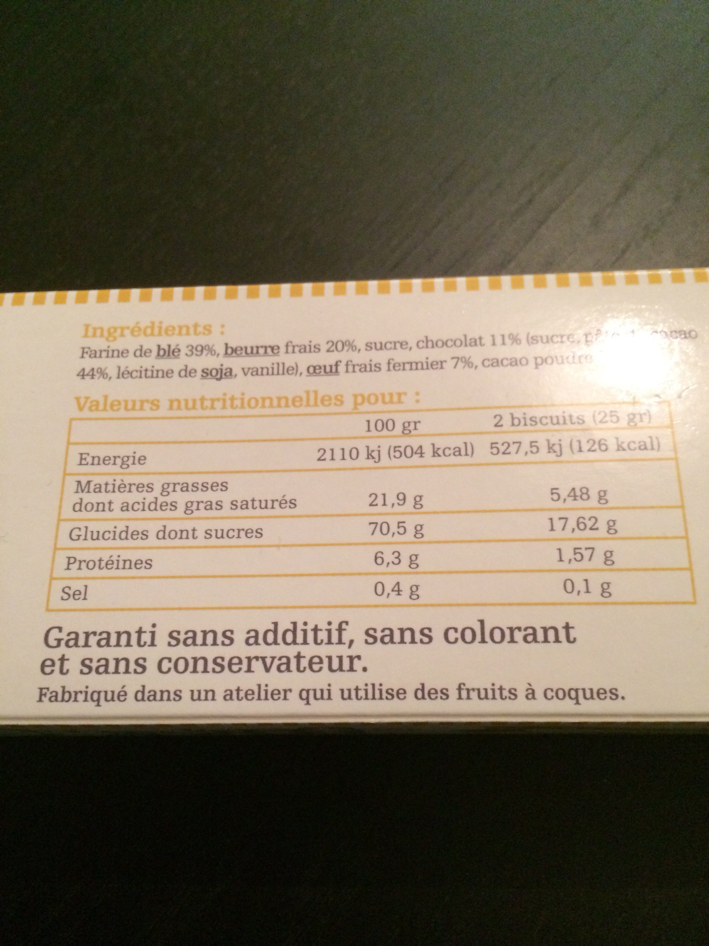Petit beurre mayennais - Ingredientes - fr