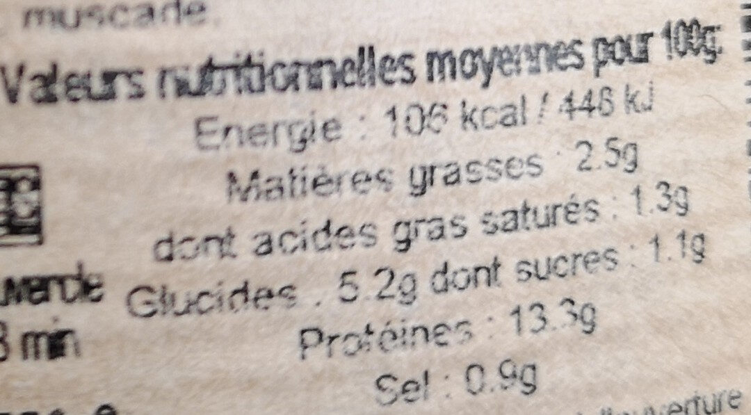 Bœuf bourguignon et pommes de terre grenaille - Nutrition facts - fr