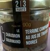 Terrine campagnarde au jus de truffes noires - Produit