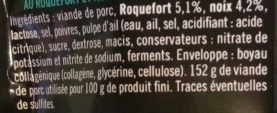 Mini sticks roquefort et noix - Ingredients