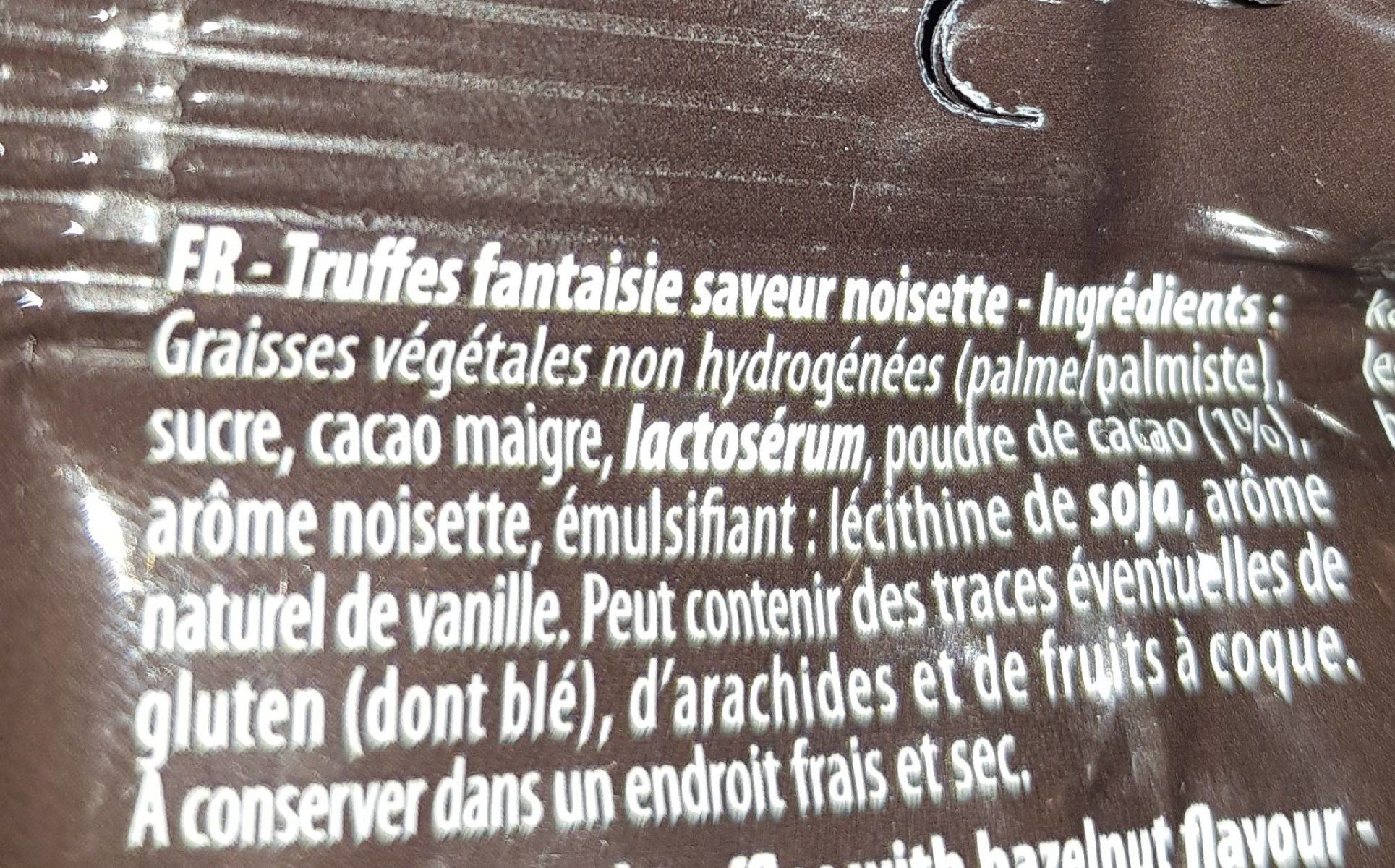 Truffes - Ingredients - fr