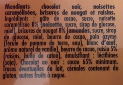 Les mendiants - Ingredients - fr