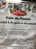 Foies De Poulets Confits - Product