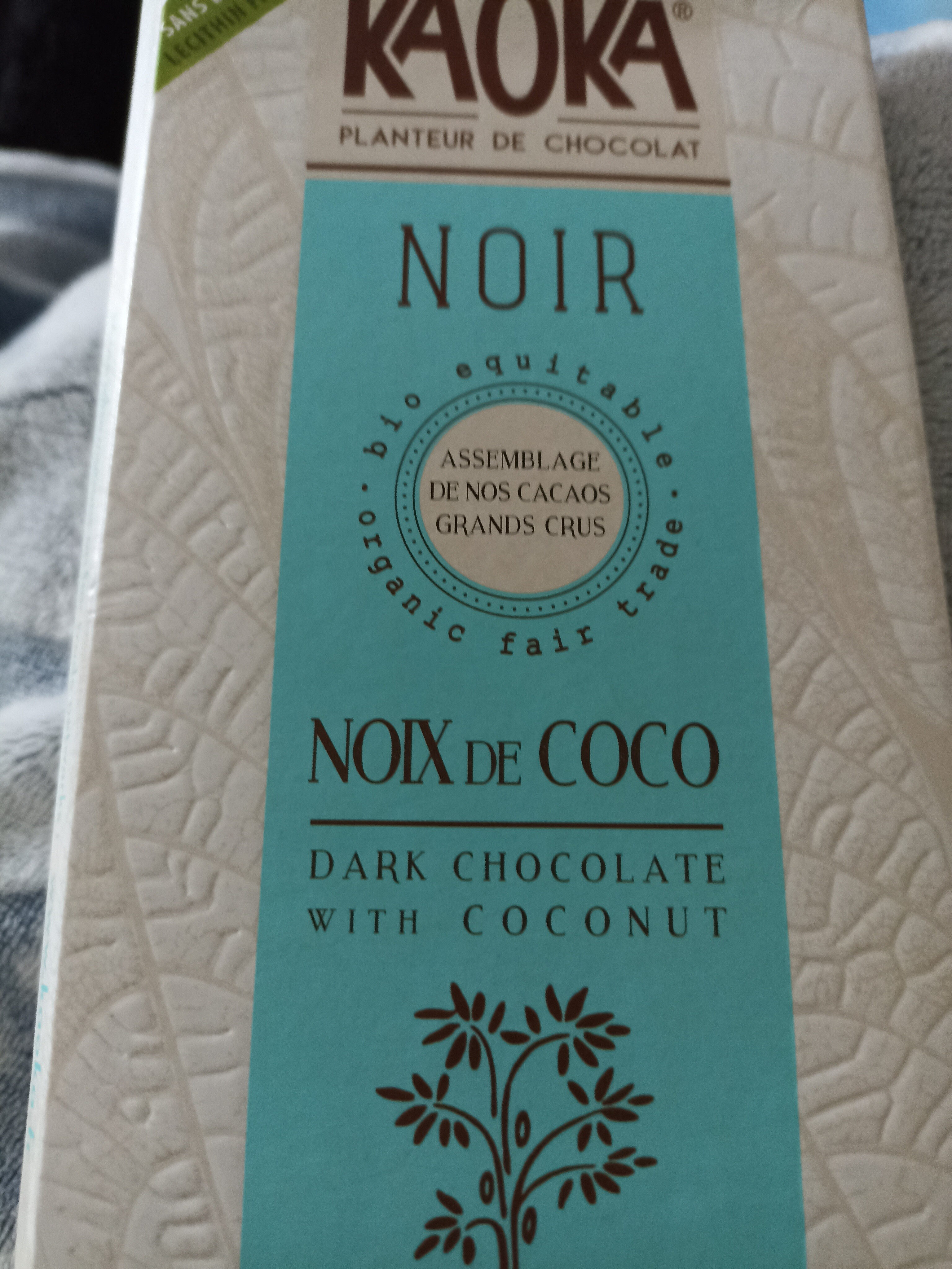 Chocolat Noir à la Noix de Coco Toastée Bio - Product - fr