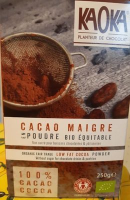 Cacao maigre en poudre bio équitable - Ingredients - fr