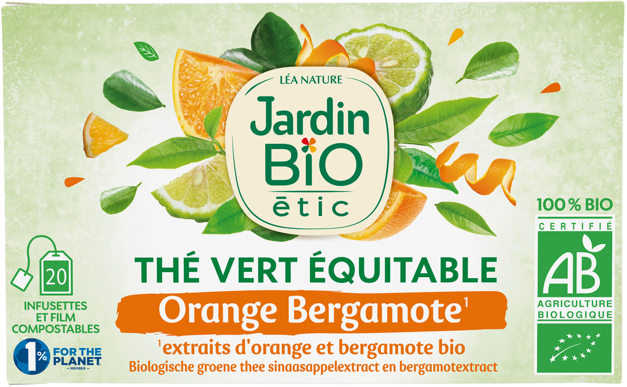 Thé vert Orange Bergamote - Produit