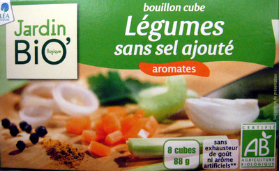 Bouillon cube Légumes sans sel ajouté aromates Jardin Bio - Produit