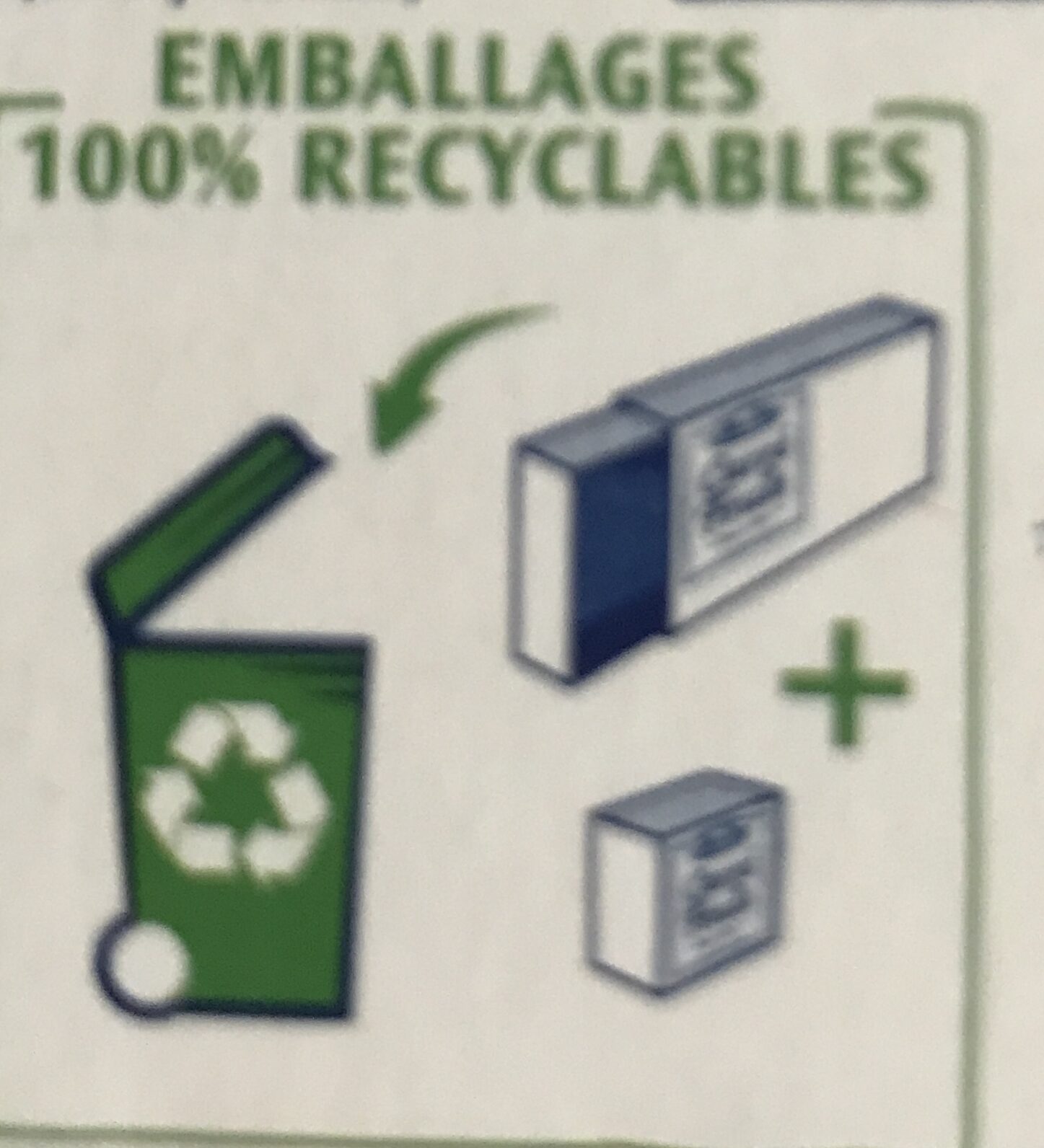 Carré frais 0% - Istruzioni per il riciclaggio e/o informazioni sull'imballaggio - fr