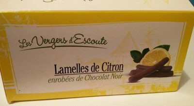 Lamelles de Citron enrobées de chocolat noir - Product - fr