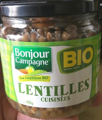 Lentilles cuisinées bio - Product - fr