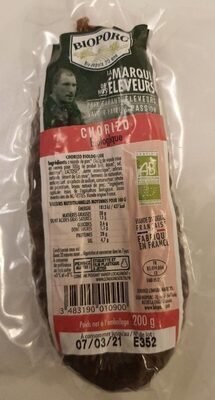 Chorizo biologique - Product - fr