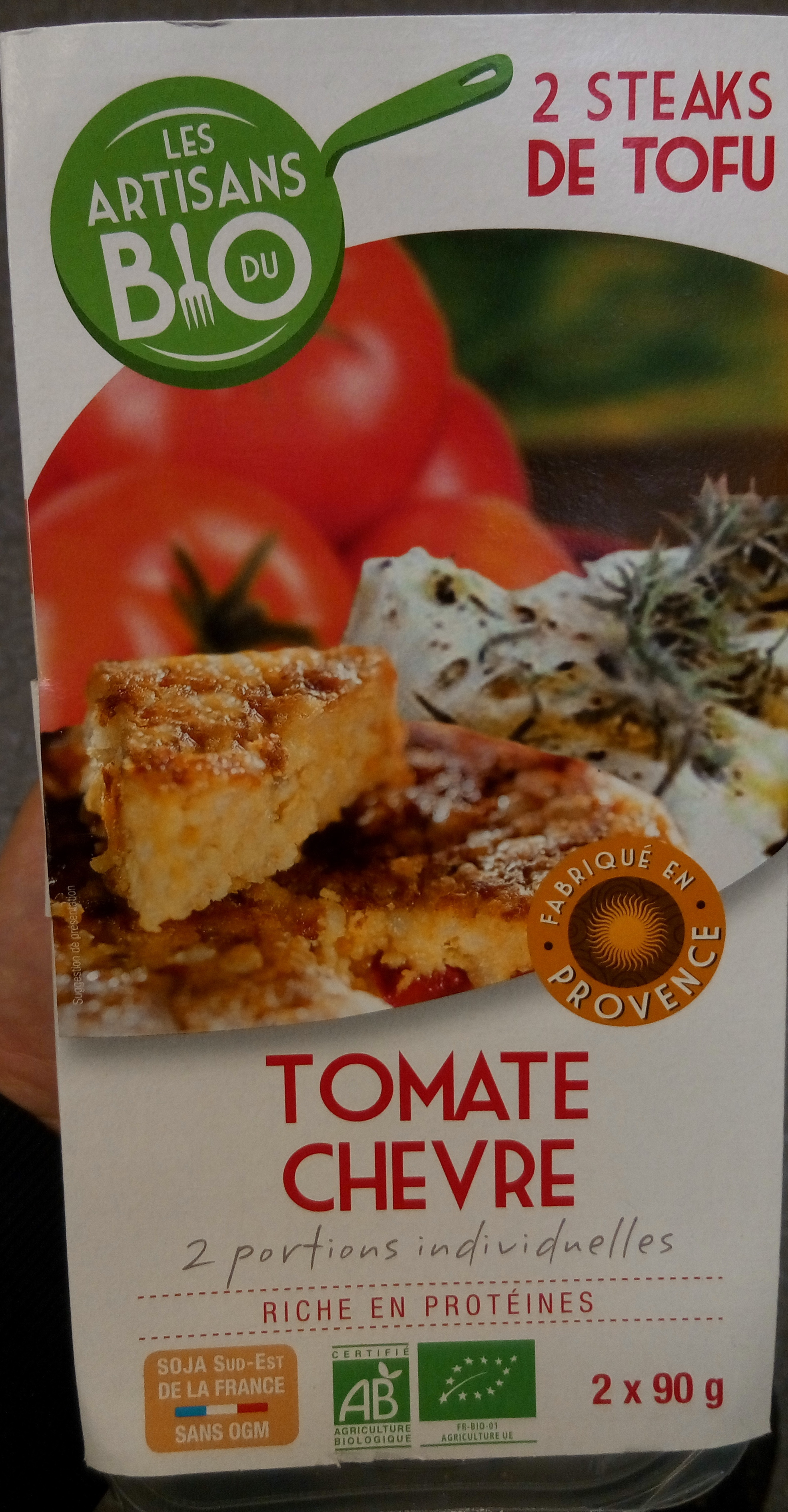 Steak de Tofu Tomate et Chèvre Bio - Product - fr