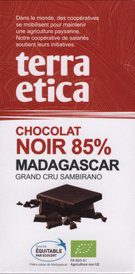 Chocolat noir 85% Madagascar - Produit