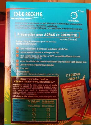 Préparation pour Acras de crevettes - Produkt - fr
