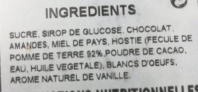 Assortiment de nougat - Ingredients - fr