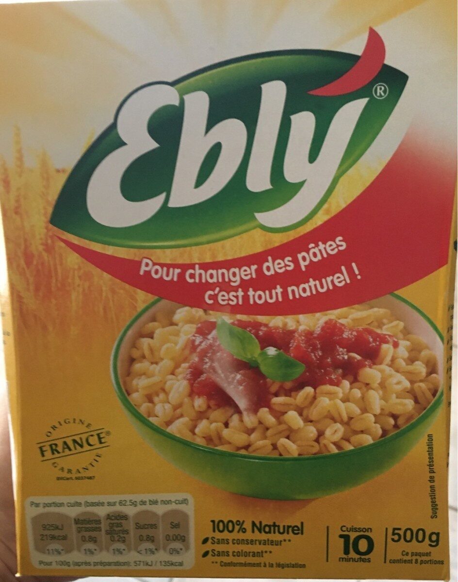 Ebly - Produit