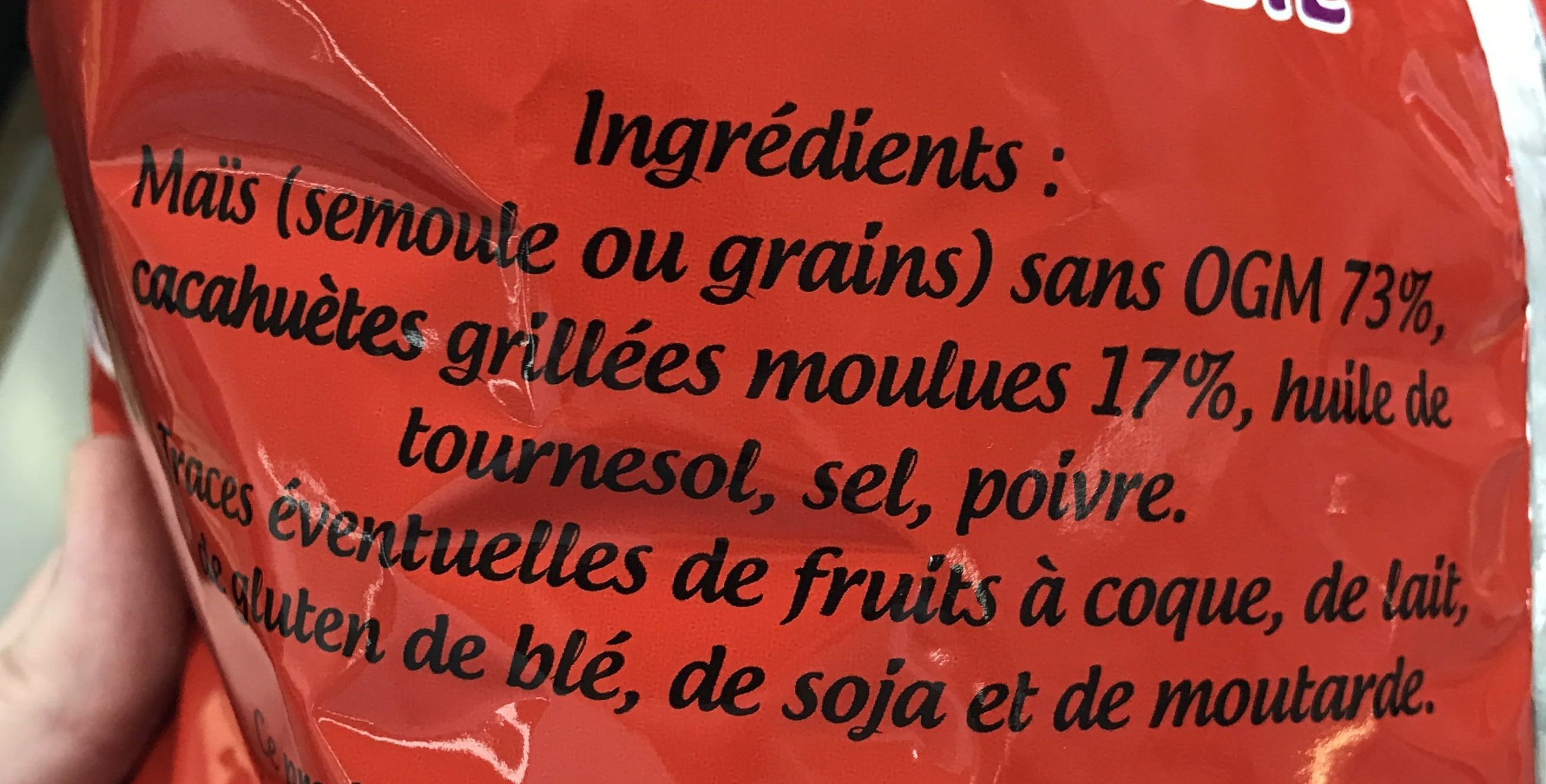 Soufflés de maïs à la cacahuète - Ingredients - fr