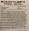 Mini snacks assortis - Produit