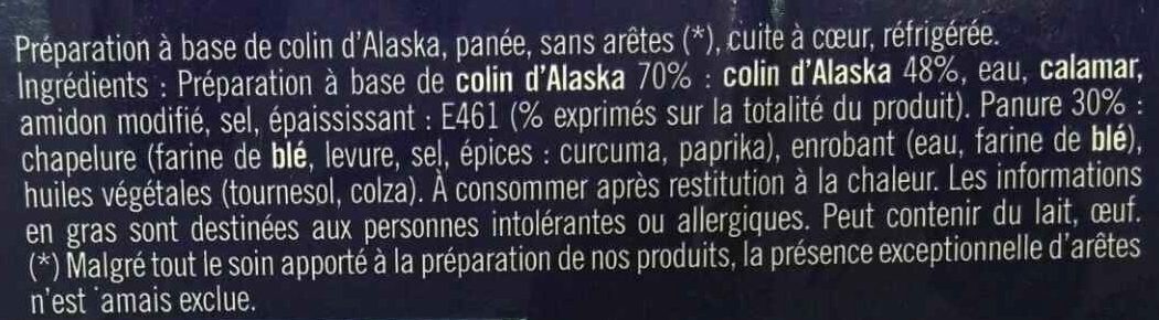 Panés au Colin d'Alaska - Ingredients - fr