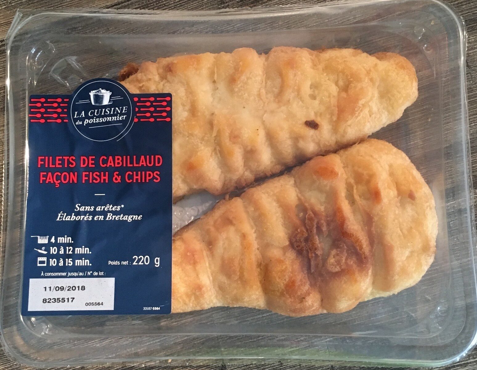 Filets De Cabillaud Facon Fish And Chips - Produkt - fr